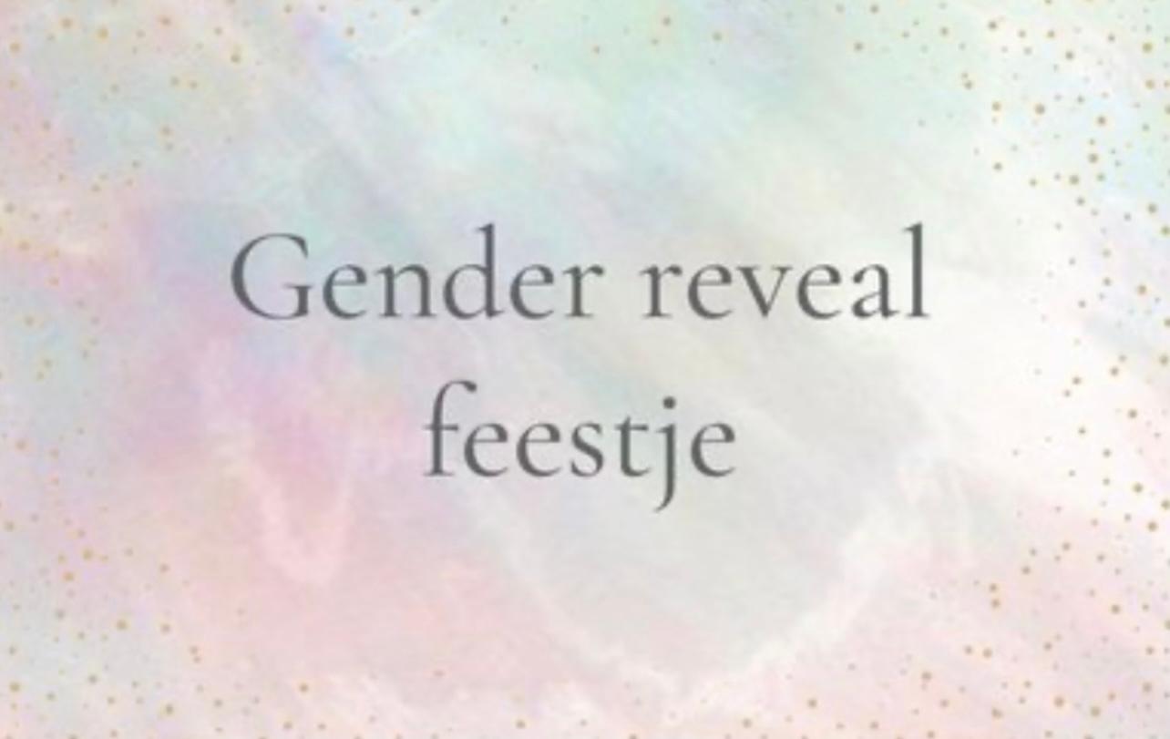 Gender reveal feestje